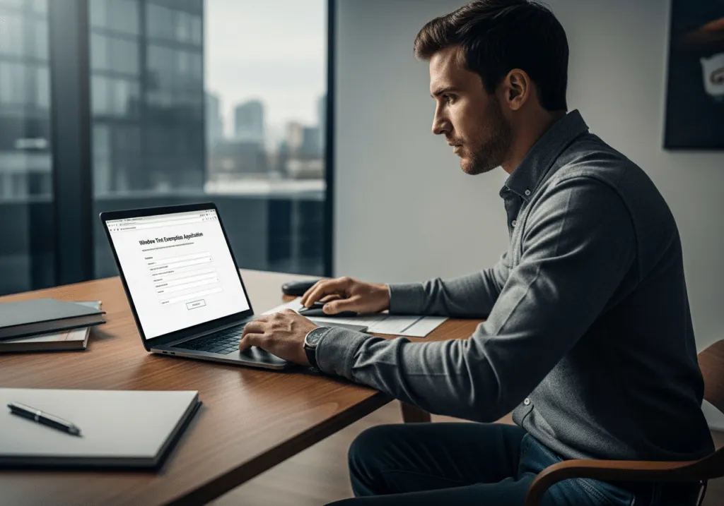 application guide how to obtain your window tint exemption