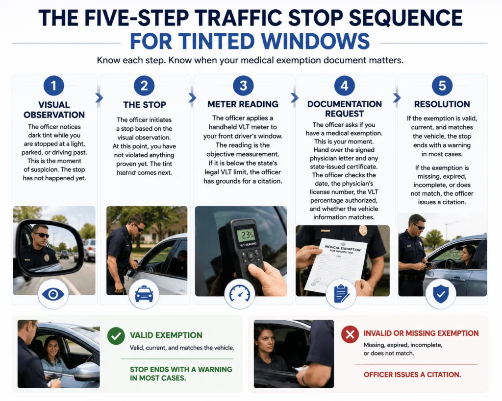 got pulled over for tinted windows here's how a medical exemption