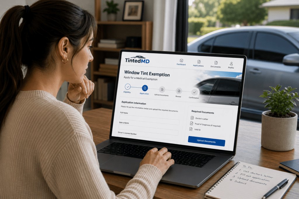 how to get a medical window tint exemption without going to the dmv